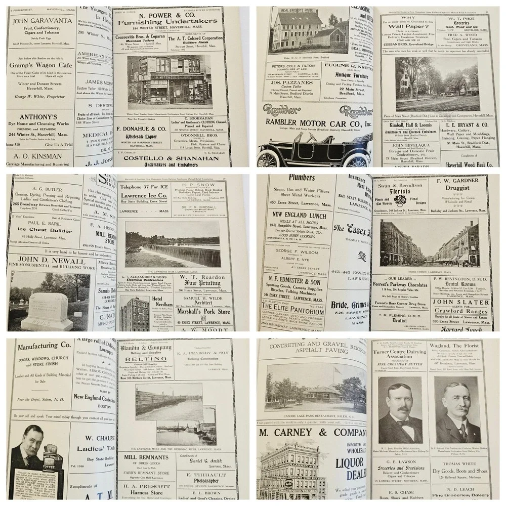 1913 Canobie Lake Park Trolley Souvenir Journal Mass Northeastern Street Railway